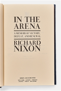 Richard Nixon Signed Deluxe Limited Edition of His Memoir ''In The Arena''