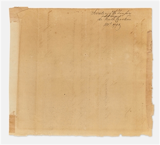Alexander Hamilton Signed 1790 Document Establishing North Carolina as a U.S. State
