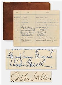 Guestbook Signed by Humphrey Bogart, Lauren Bacall, Orson Welles & 400 More Including the King of Sweden