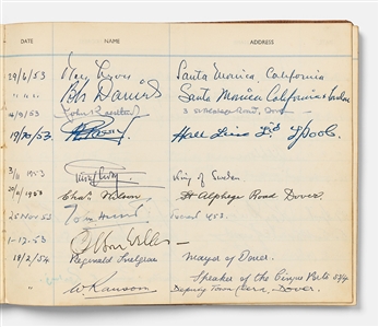 Guestbook Signed by Humphrey Bogart, Lauren Bacall, Orson Welles & 400 More Including the King of Sweden