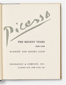 Pablo Picasso Signed Limited Edition of ''Picasso: The Recent Years 1939-1946'' -- Near Fine Condition