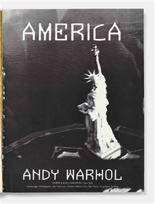 Andy Warhol Twice-Signed First Edition of His Photo Book ''America''