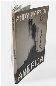 Andy Warhol Twice-Signed First Edition of His Photo Book ''America''